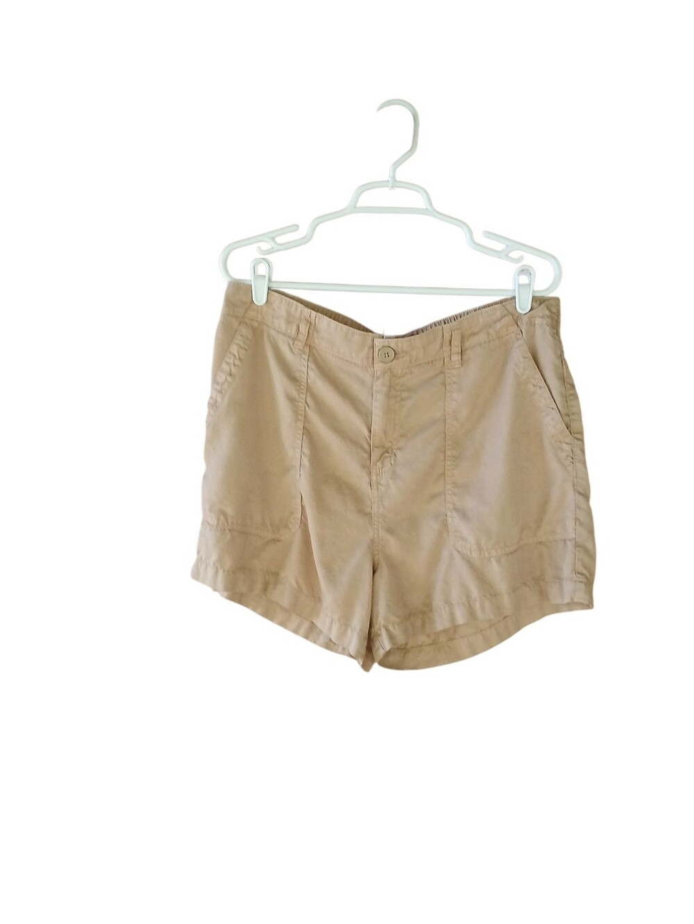 Social Standard Tan High Waisted 4" Lyocell Cargo Shorts Size XL